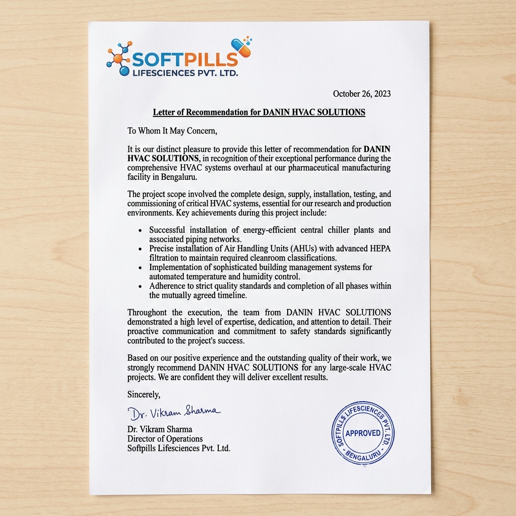 Recommendation Letter - Softpills Lifesciences